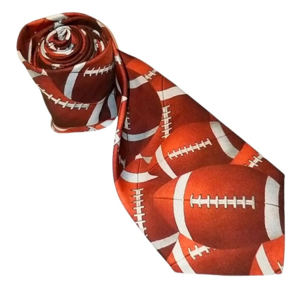 RALPH MARLIN Football Print Tie